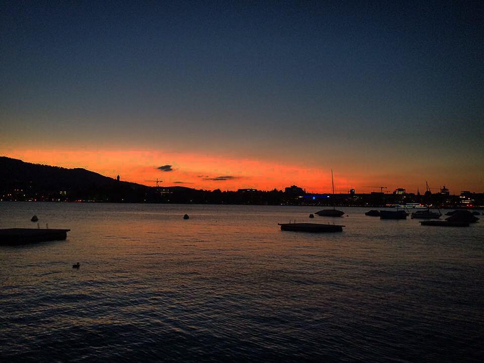 Sonnenuntergang im Kreis 8