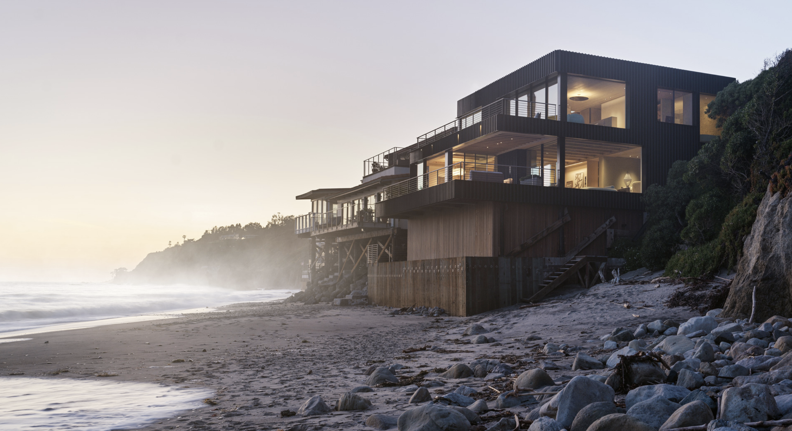 Montalba Architects Graoni Beach House, Malibi