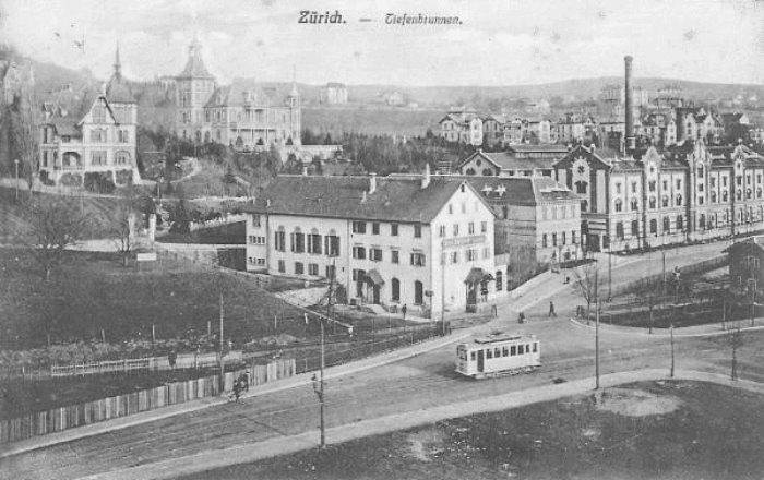 Tiefenbrunnen - Seefeldstrasse anno dazumal
