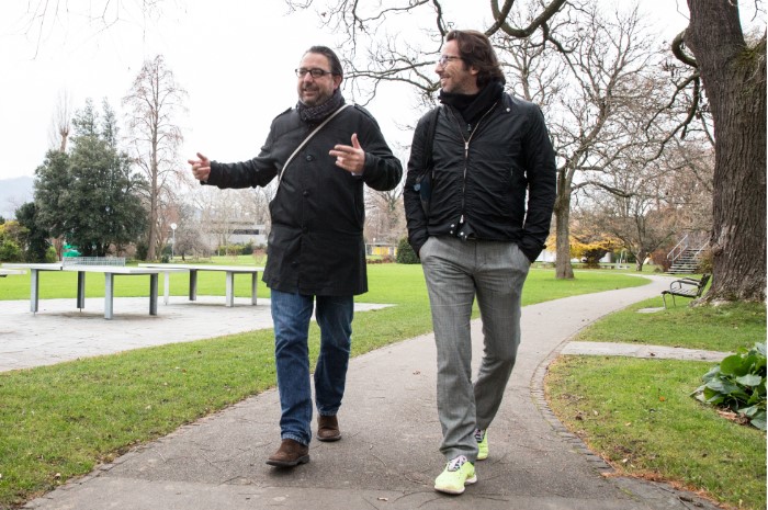 Adrian Erni im Gespräch mit Midi Gottet Adrian Erni im Gespräch mit Midi Gottet